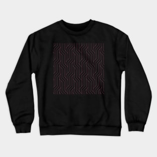 Straight-line pattern Crewneck Sweatshirt